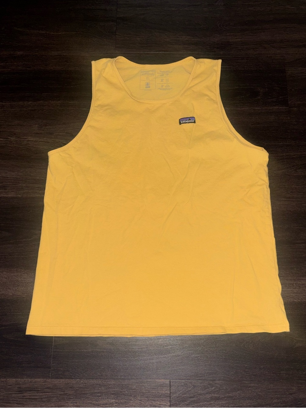 Men's P-6 Label Organic Tank Yellow Size XL